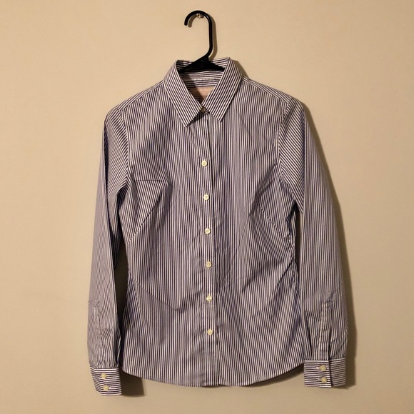 Banana Republic Stripped Button Up Shirt - Picture 1 of 8